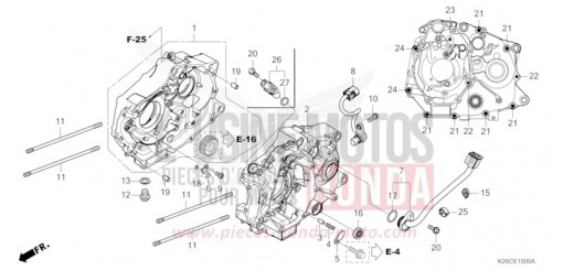 CARTER MOTEUR MSX125AR de 2024